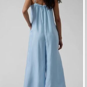 ATHLETA Calm Cool Romper in Satin Blue, size XL